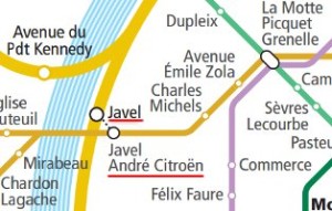 Mappa dei trasporti “intorno” alla stazione Javel