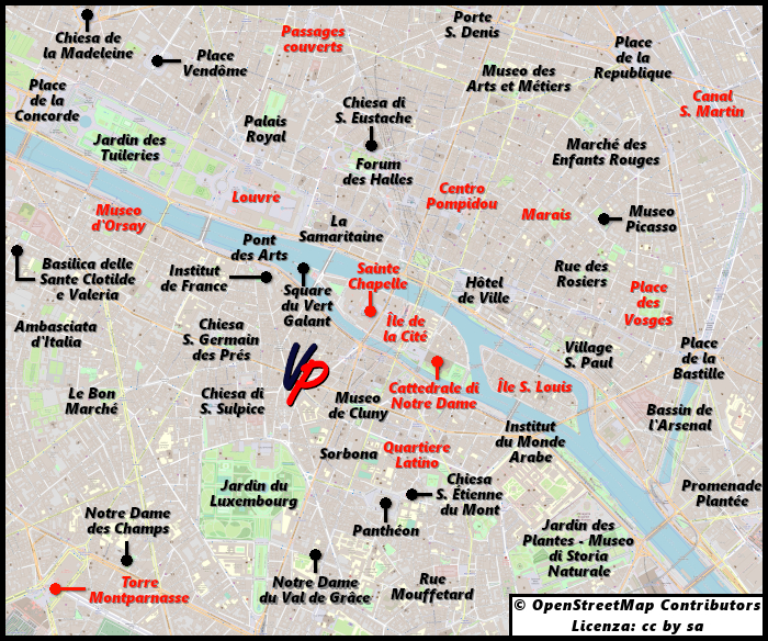 Mappe personalizzate di Parigi