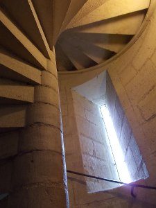 Le scale a chioccola della torre Nord