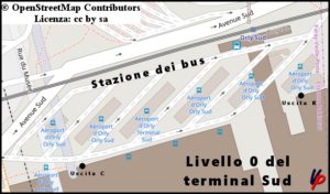 Stazione dei bus al terminal Sud