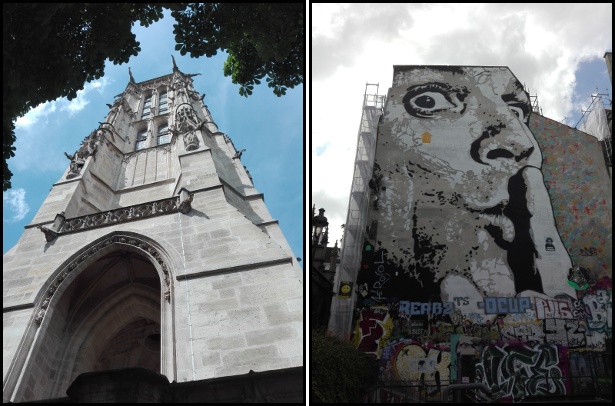 La tour Saint Jacques e il murale “Chuuuttt”