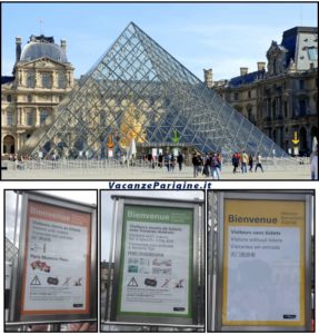 Foto sopra: l’ingresso della Pyramide con le varie corsie di accessoFoto sotto gentilmente messe a disposizione da Ice