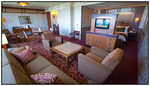 La suite dell’hotel Sequoia Lodge