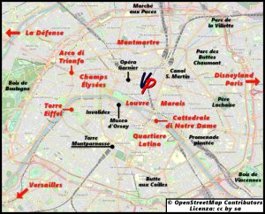 Mappe personalizzate di Parigi