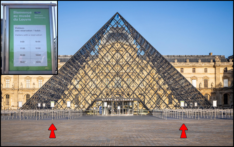 La Pyramide con l’indicazione dei cartelli “verdi”