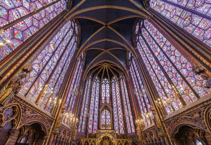 Sainte Chapelle: cappella superiore, lato abside